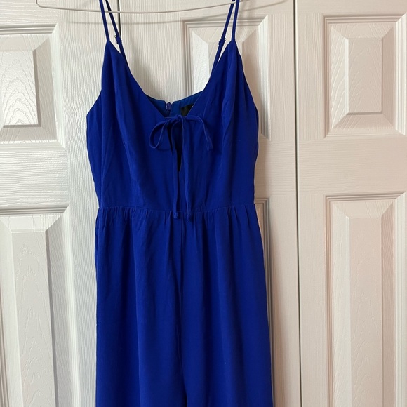 Lulu's Blue Wide Leg Jumpsuit for Elegant Occasions - Picture 6 of 6